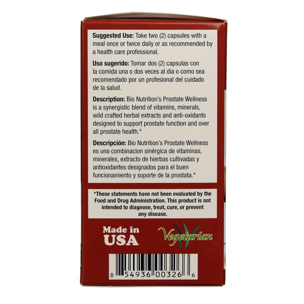 Bio Nutrition Fórmula Saúde da Próstata - 60 Cápsulas Vegetarianas - Imagem 4