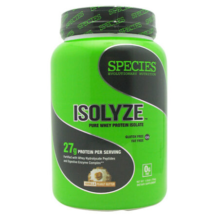 Species Nutrition Isolyze, Manteiga de amendoim de baunilha - 22 servings