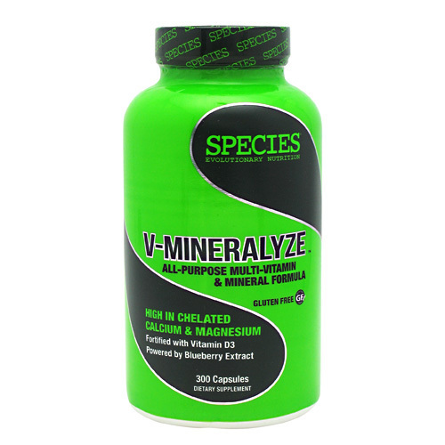 Species Nutrition V-Mineralyze™ 300 Cápsulas: Suplemento Essencial para Saúde e Vitalidade no Brasil