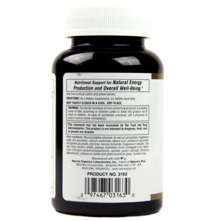 Nature's Plus Golden Years Multivitamínico e Mineral para Adultos Maduros - 180 Tabletes - Imagem 3