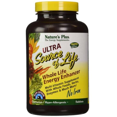 Nature's Plus, Multivitamínico Ultra Source of Life®, Sem Ferro - 90 Tabletes