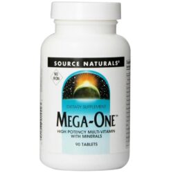Source Naturals Mega-One Multivitamínico e Mineral Essencial - 90 Tabletes para Vitalidade Diária