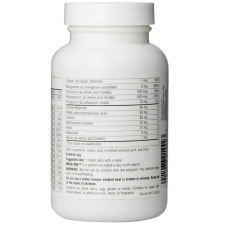 Source Naturals, Mega-One™ Multi-Vitaminas e Minerais - 90 Tabletes - Image 3