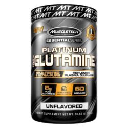 MuscleTech Platinum 100% Glutamina - 5000 mg - 300g: Recuperação e Massa Muscular no Brasil
