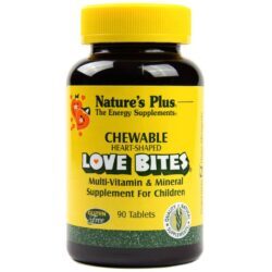 Nature's Plus Love Bites Multivitamínico e Minerais 90 Tabletes Mastigáveis - Saúde Completa