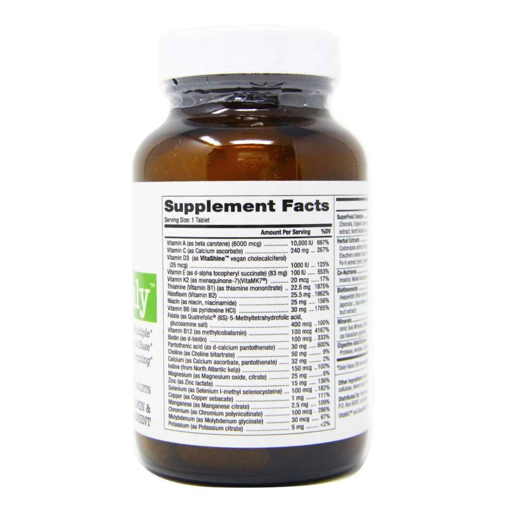 Pure Essence Labs One 'n' Only Multivitamínico Diário 30 Tabletes - Vitalidade e Bem-Estar - Imagem 3