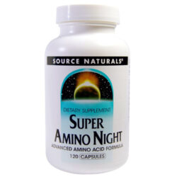 Source Naturals Super Amino Noite: Recuperação Muscular e Bem-Estar Noturno - 120 Comprimidos