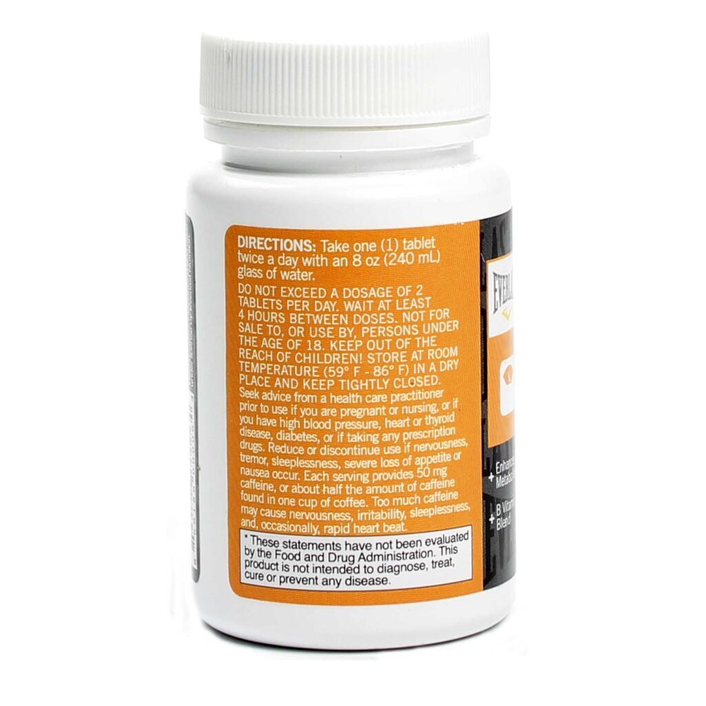 Everlast Nutrition Burn - 56 Tabletes para Queima de Gordura e Energia - Imagem 3