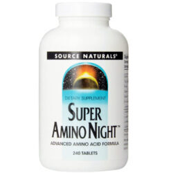 Source Naturals Super Amino Noite: Recuperação Muscular e Sono Reparador - 240 Tabletes
