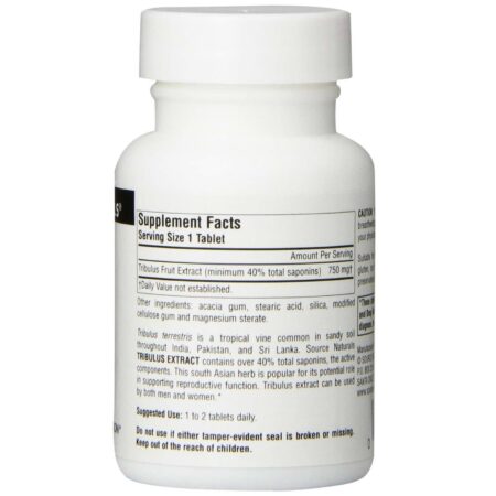 Source Naturals, Tribulus 750 mg - 30 Tabletes - Image 2