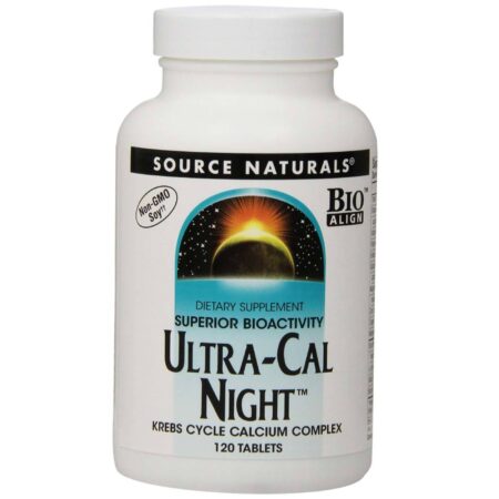 Source Naturals, Ultra Cal Night™ Complexo de Cálcio -120 Tabletes