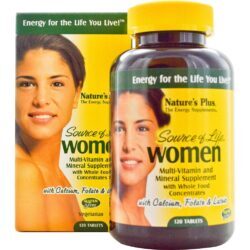 Nature's Plus Source of Life Multivitamínico para Mulheres - 120 Tabletes