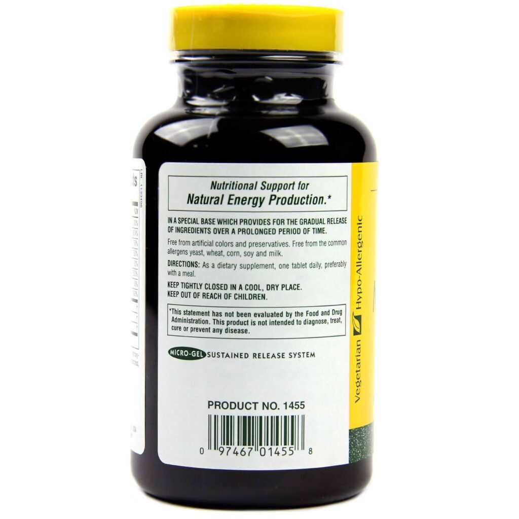 Nature's Plus Mega B-150 - Complexo de Vitaminas B Essenciais - 90 Tabletes - Imagem 3