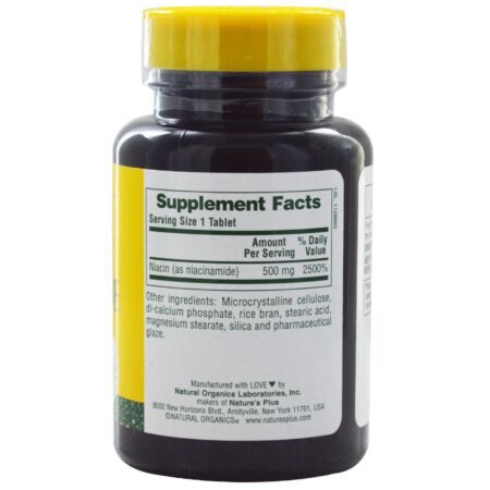 Nature's Plus, Niacinamida 500 mg - 90 Tabletes - Image 2