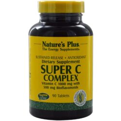 Nature's Plus Super C Complex 90 Tabletes - Vitamina C Essencial para o Brasil