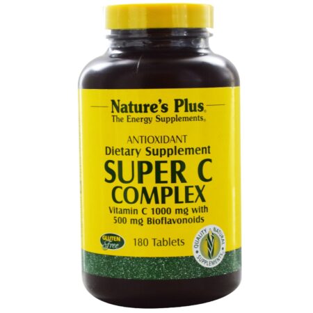 Nature's Plus, Complexo Super C - 180 Tabletes