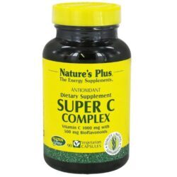 Nature's Plus Super C Complexo 90 Cápsulas Vegetarianas - Imunidade e Vitalidade