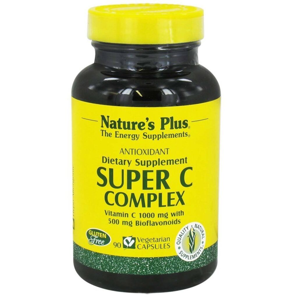 Nature's Plus Super C Complexo 90 Cápsulas Vegetarianas - Imunidade e Vitalidade