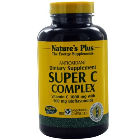 Nature's Plus, Complexo Super C - 180 Cápsulas Vegetarianas