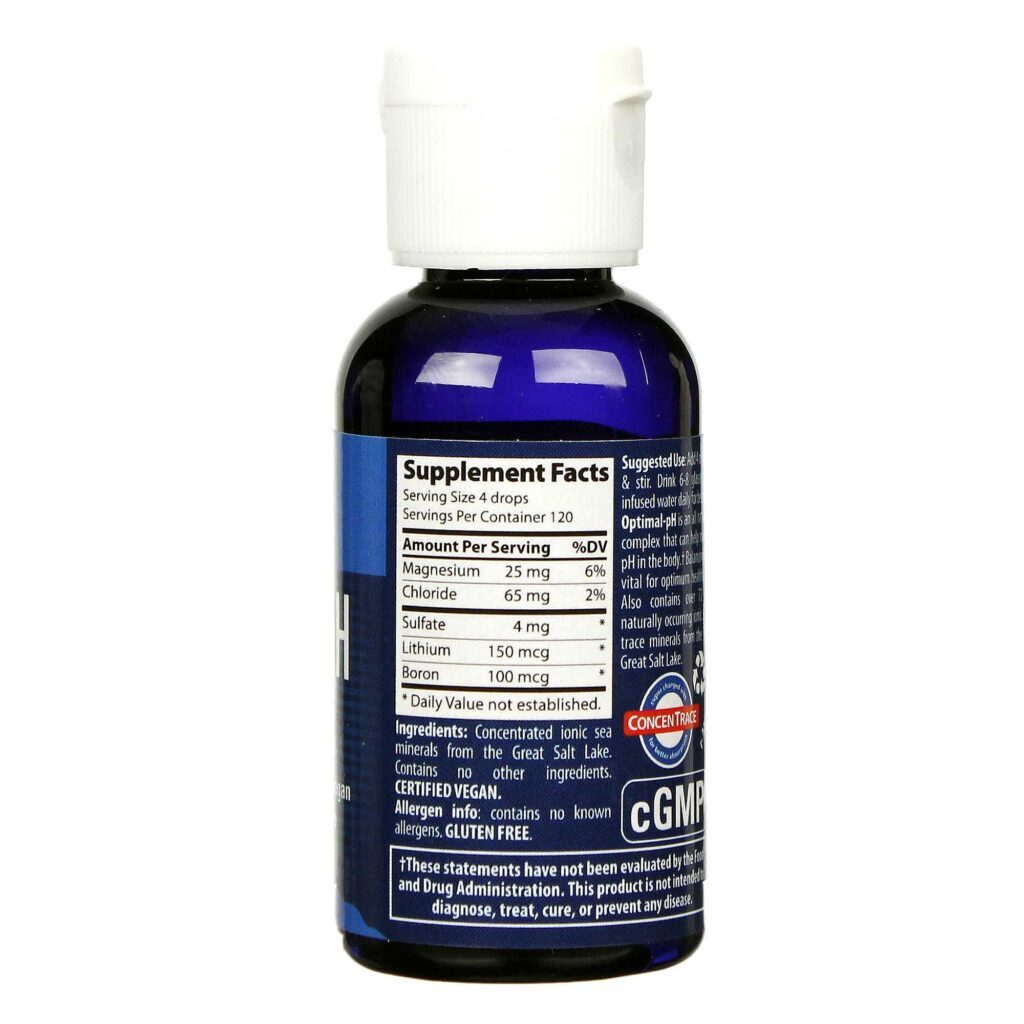 Trace Minerals Research O pH Ótimo 30ml: Equilíbrio e Bem-Estar Alcalino - Imagem 2