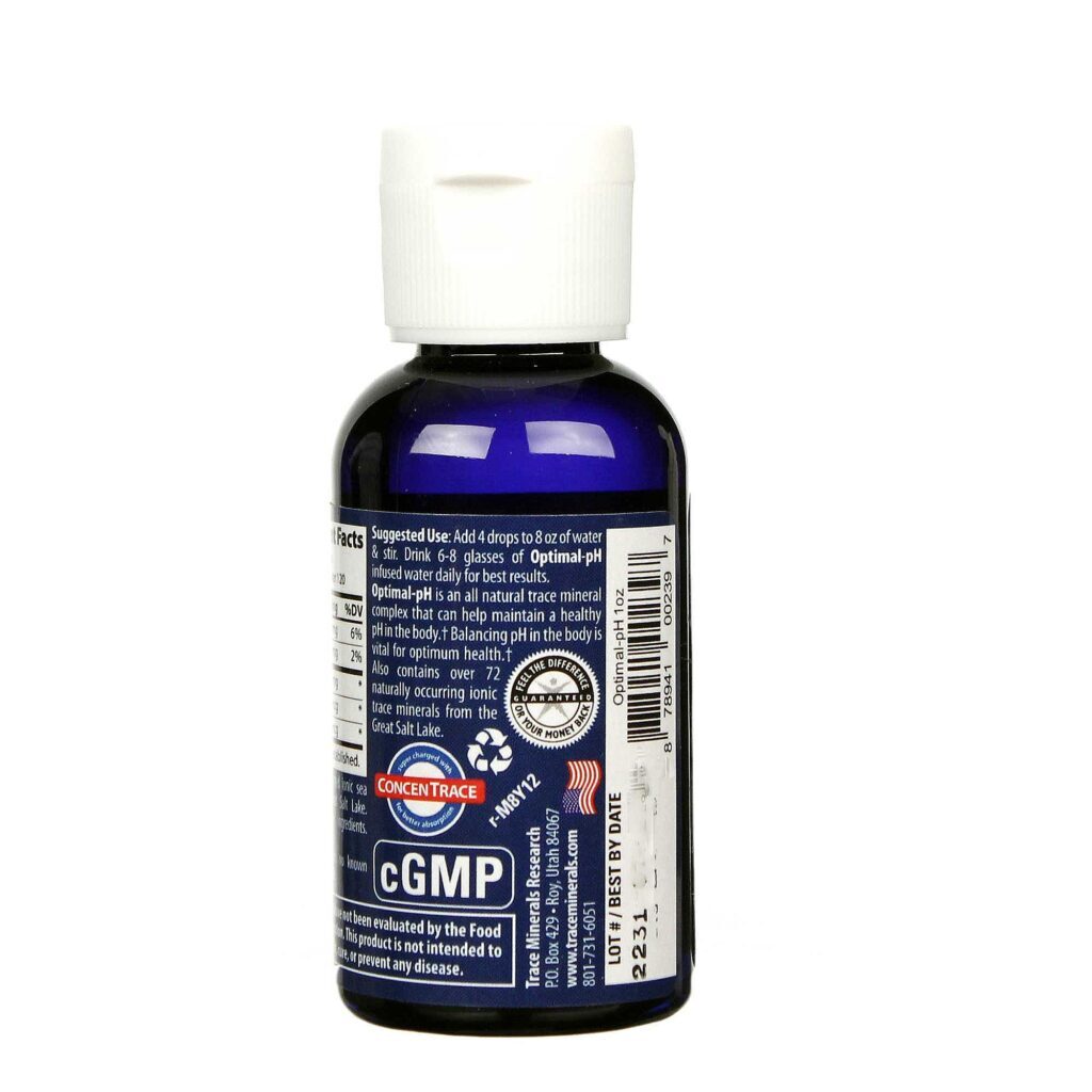 Trace Minerals Research O pH Ótimo 30ml: Equilíbrio e Bem-Estar Alcalino - Imagem 3