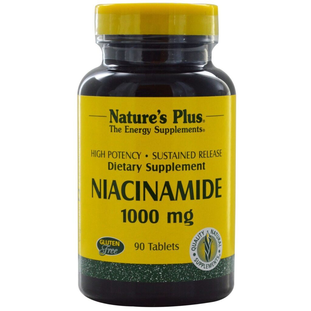 Niacinamida 1000 mg Nature's Plus - 90 Tabletes: Saúde e Bem-Estar Essenciais