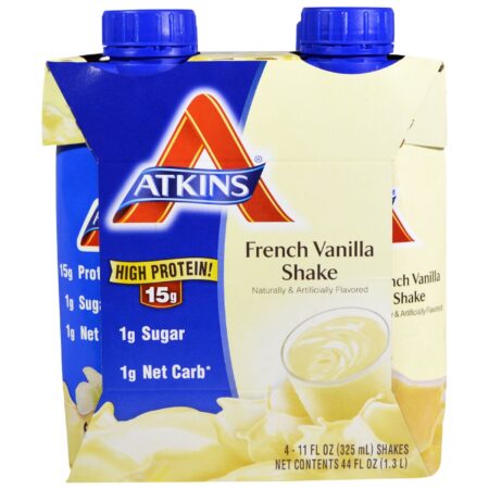 Atkins Vantagem, Shakes Cremosos de Baunilha - 325mL