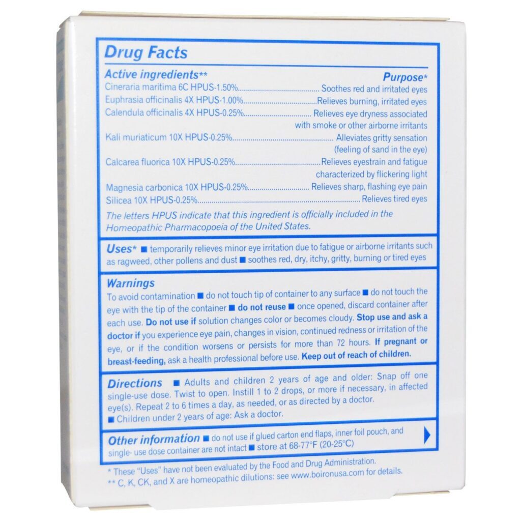 Boiron Colírio Optique 1® - Solução Ocular Conforto e Alívio 10 Doses - Imagem 2