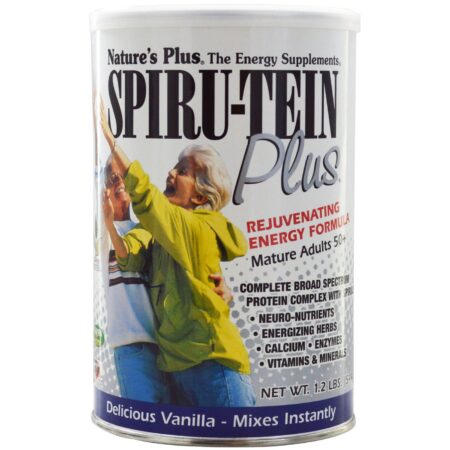 Nature's Plus, Proteína Spiru-Tein® Plus, Baunilha - 544 g (1,2 lb)