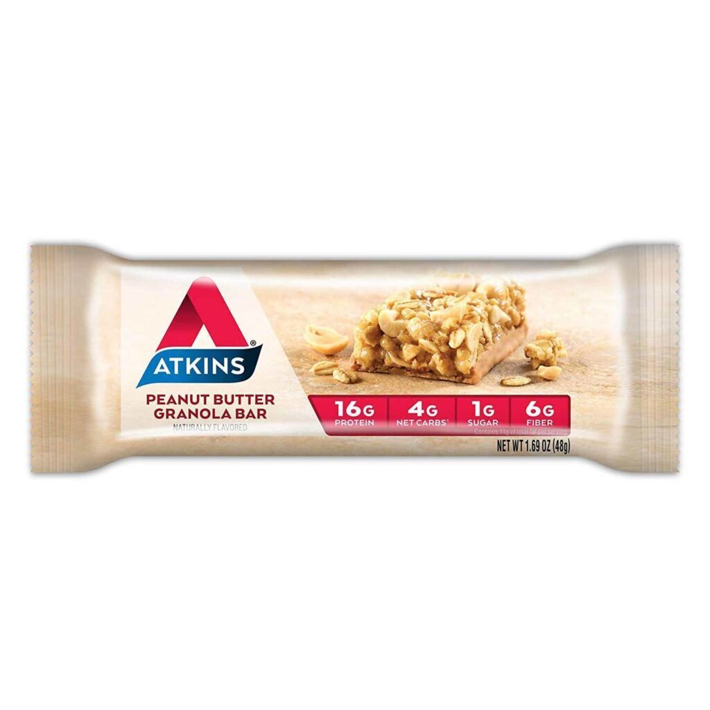 Atkins Barras Nutricionais Advantage Manteiga de Amendoim e Granola 5 Barras - Imagem 2