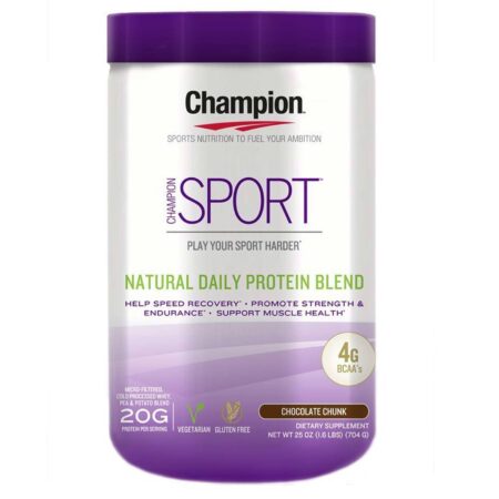 Champion Performance Sport Natural Daily Proteína Blend, Pedaço de chocolate - 1.6 lb