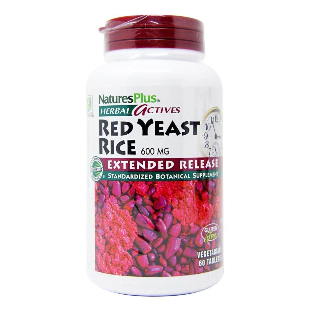 Nature's Plus Levedura de Arroz Vermelho - 60 Tabletes: Saúde Cardiovascular e Controle de Colesterol