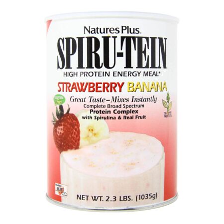 Nature's Plus, Proteína Spiru-Tein®, Morango e Banana - 1035 g