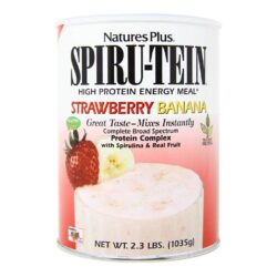 Nature's Plus Spiru-Tein Morango e Banana Proteína 1035g - Nutrição Completa
