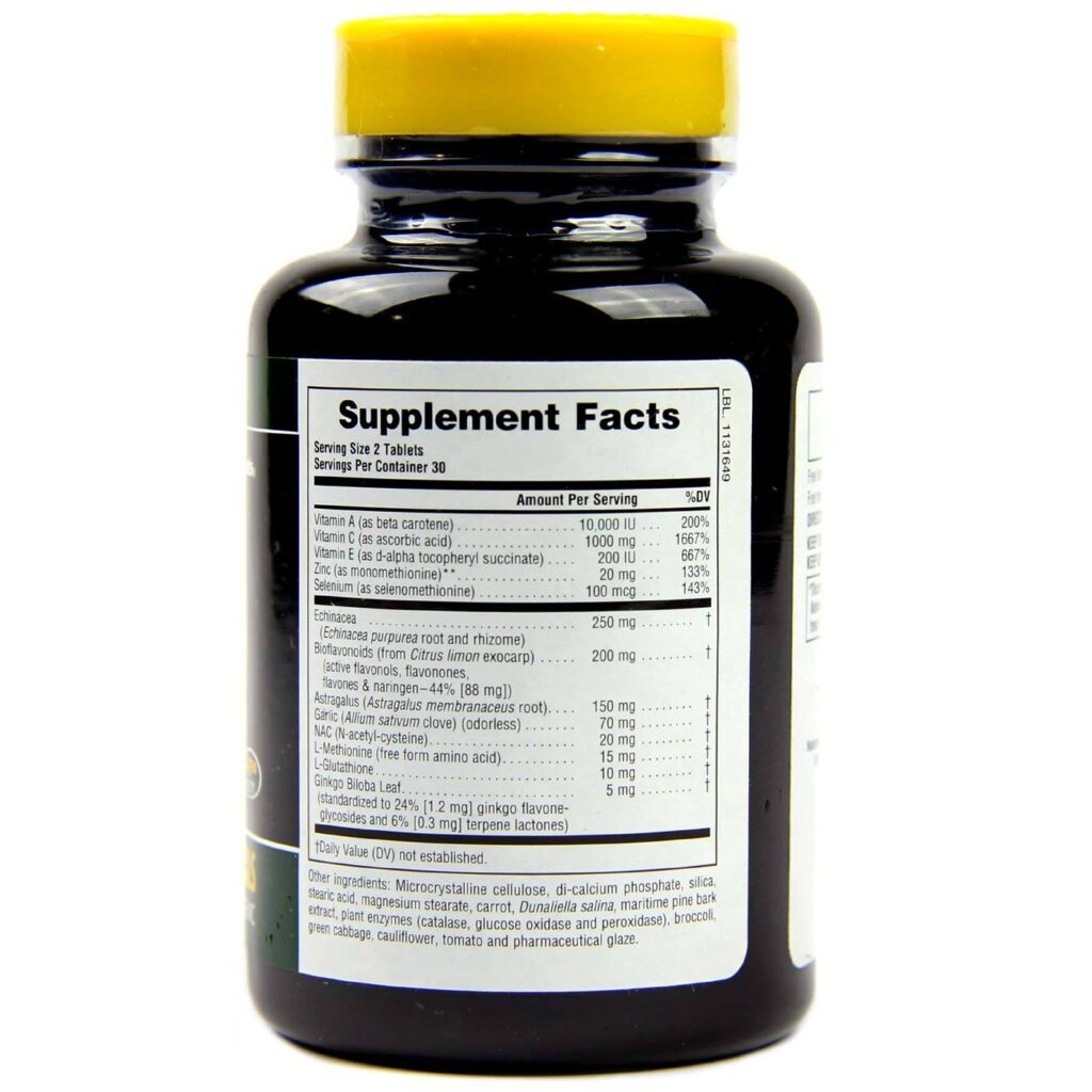 Nature's Plus Commando® 2000 Fórmula Antioxidante - 60 Tabletes - Imagem 2