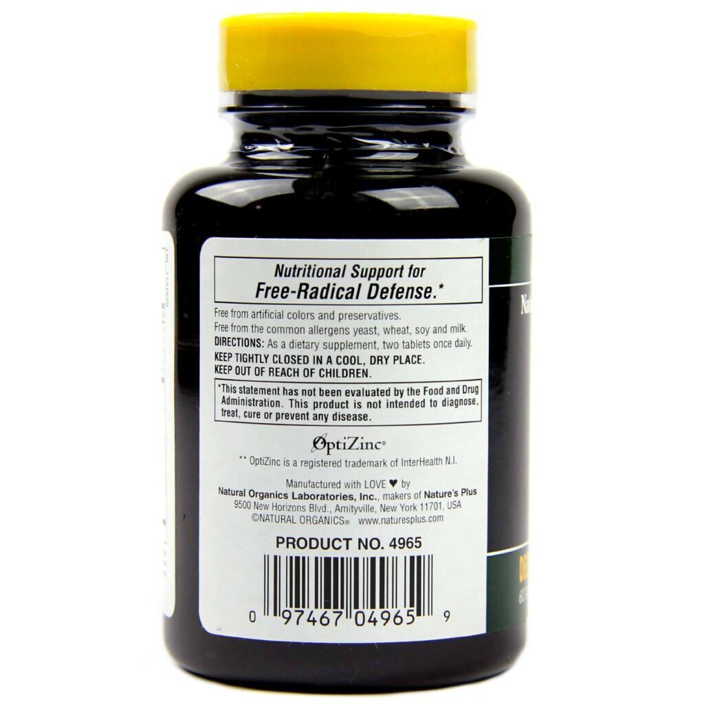 Nature's Plus Commando® 2000 Fórmula Antioxidante - 60 Tabletes - Imagem 3