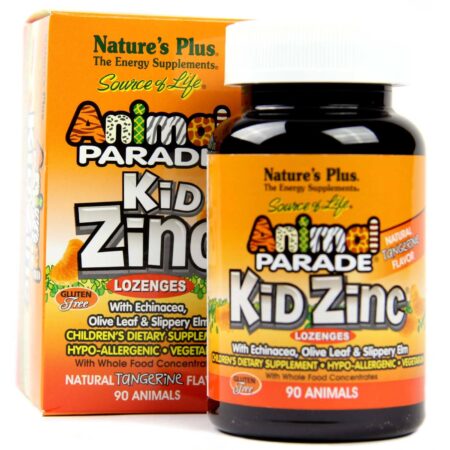 Nature's Plus Animais Parade KidZinco Tangerina 90 Pastilhas - Image 4