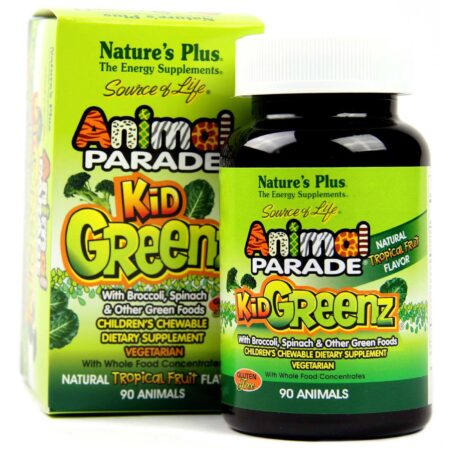 Nature's Plus, Animal Parade KidGreenz® Suplemento Vegetariano - 90 Mastigáveis - Image 4