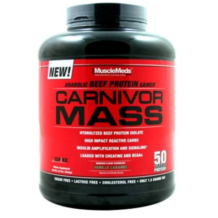 MuscleMeds, Proteína Carnivor Mass, Caramelo de Baunilha - 2.540 kg