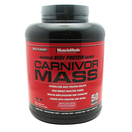 MuscleMeds, Proteína Carnivor Mass, Morango - 2.540 Kg