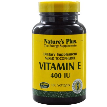 Nature's Plus, Vitamina E 400 IU - 180 Cápsulas em Gel