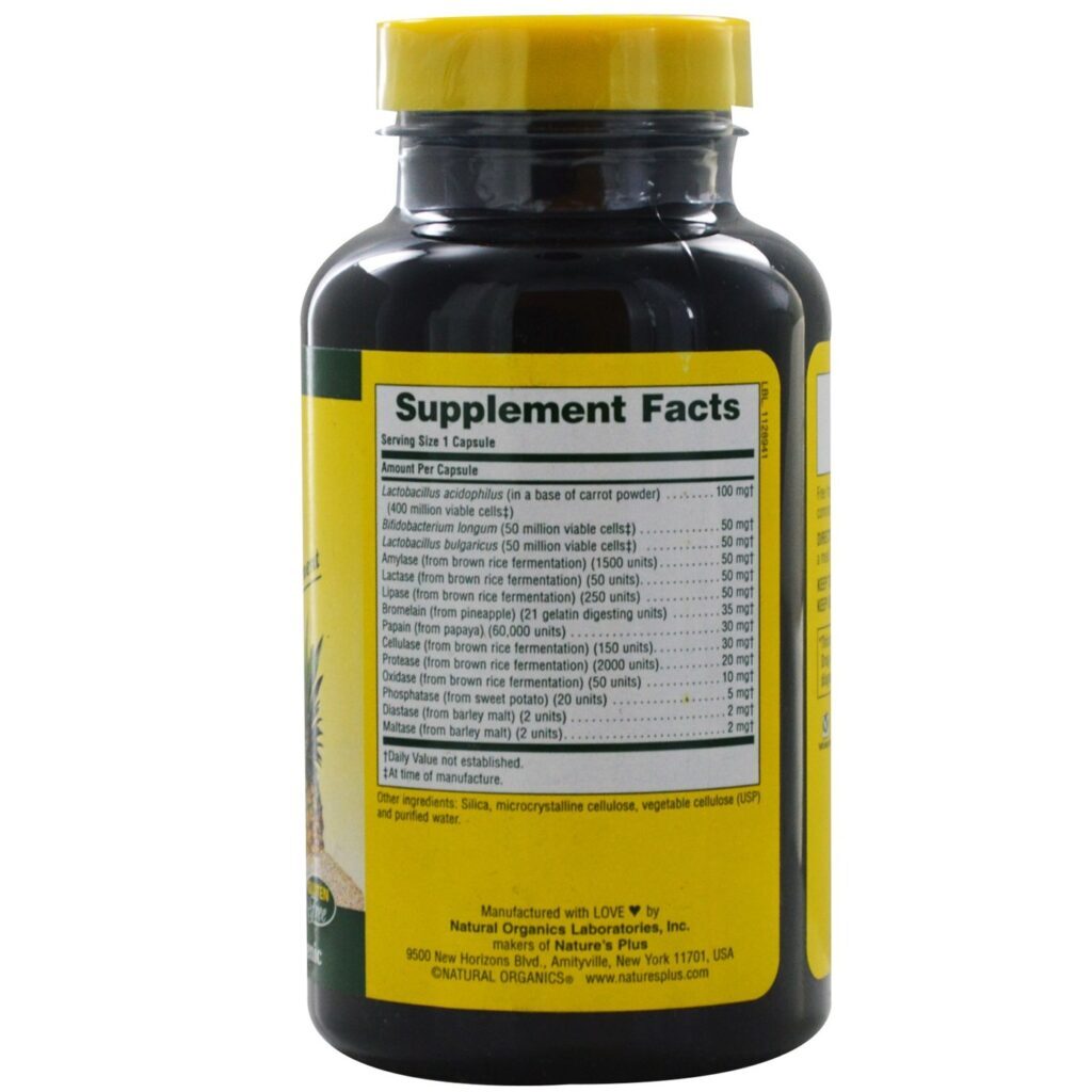 Nature's Plus Vibra-Gest® 180 Cápsulas Vegetarianas: Sua Aliada Digestiva Essencial - Imagem 2