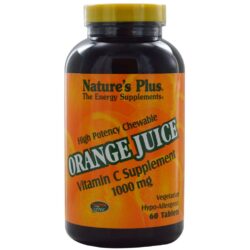 Nature's Plus, Vitamina C 1000mg Laranja - 60 Pastilhas Mastigáveis para Imunidade no Brasil