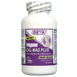 Deva Cálcio-Magnésio Plus Vegano 90 Tabletes: Essencial para Ossos Fortes e Bem-Estar