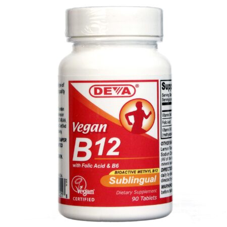 Deva, Vitamina B12 Sublingual Vegana - 90 Tabletes