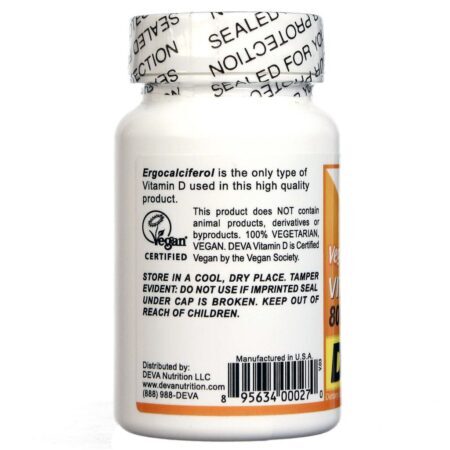 Deva Vitamina D Vegana 800 UI - 90 Tabletes: Saúde Óssea e Imunidade Vegana - Imagem 3