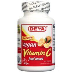 Deva Vitamina C de Alimentos Veganos - 90 Comprimidos para Imunidade e Vitalidade