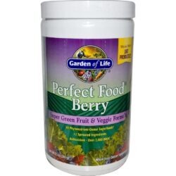 Garden of Life Perfect Food Super Verde Frutas e Vegetais Frutas Silvestres 240g