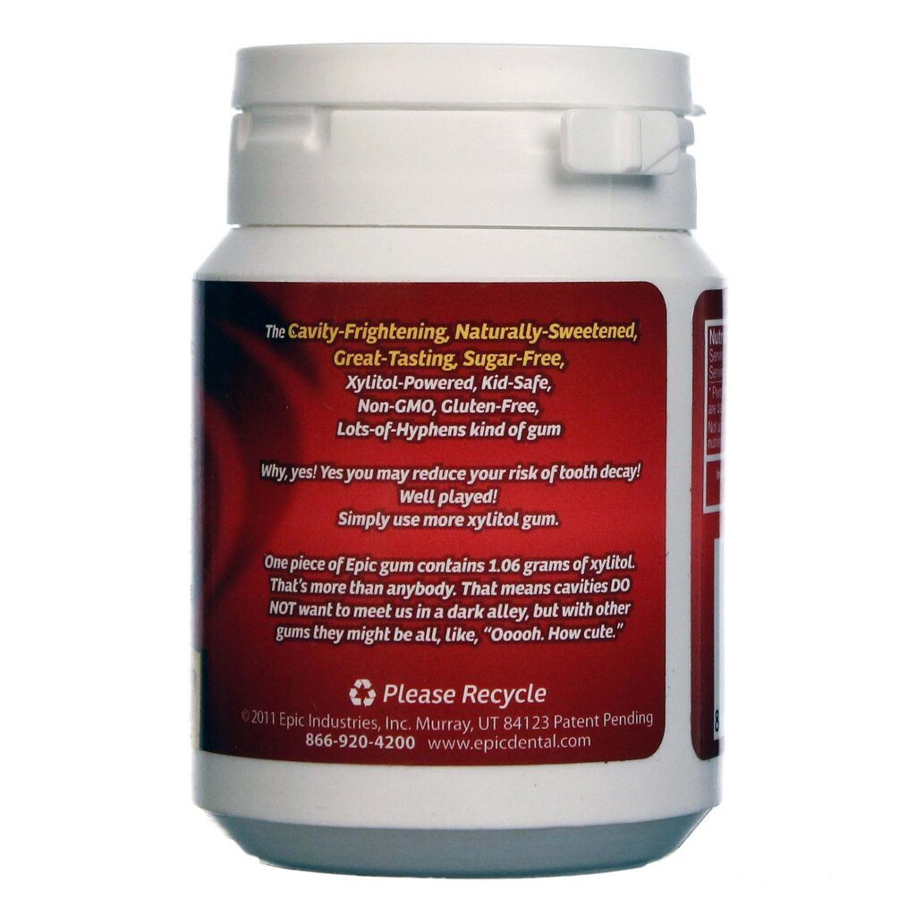 Goma de Mascar Xylitol Epic Dental Canela 50 unidades: Higiene Bucal e Hálito Fresco - Imagem 3