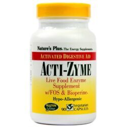 Nature's Plus Acti-Zyme 90 Cápsulas Vegetarianas - Enzimas Digestivas